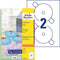 Avery CD Etiketten, wit, Ø 117,0 mm, permanent klevend