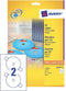 Avery CD Etiketten, wit, Ø 117,0 mm, permanent klevend