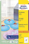 Avery CD Etiketten, wit, Ø 117,0 mm, permanent klevend