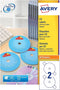 Avery CD Etiketten, wit, Ø 117,0 mm, permanent klevend