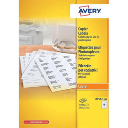 Avery - Etiket avery dp167-100 105x37mm wit 1600 stuks