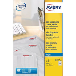 Avery - Etiket avery j8654-25 45.7x25.4mm wit 1000 stuks