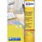 Avery - Etiket avery l7651y-25 38.1x21.2mm geel 1625 stuks