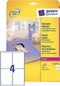 Avery Etiket Glans Zweckform 139 X 9,1 Mm Papier Wit 160 Stuks
