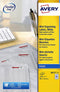 Avery - Etiket avery j8551-25 38.1x21.2mm transparant 1625 stuks