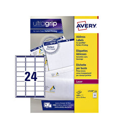 Avery - Etiket avery l7159-250 63.5x33.9mm wit 6000 stuks