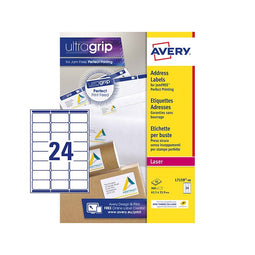 Avery - Etiket avery l7159-40 63.5x33.9mm wit 960 stuks