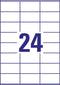 Avery Etiket Zweckform 70 X 36 Mm Kringlooppapier 240 Stuks