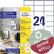 Avery Etiket Zweckform 70 X 36 Mm Kringlooppapier 240 Stuks