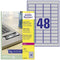 Avery etiketten L6009-100 45.7X21.2mm