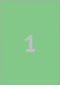 Avery gekleurde universele etiketten formaat 210 x 297 mm (b x h) 100 stuks groen