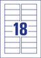 Avery J8871-5 printeretiket