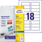 Avery J8871-5 printeretiket