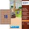 Avery L7110-20 Productetiket 62x42mm Bruin/karton - 360 etiketten