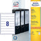 Avery Ordnerrugetiketten, wit, 192,0 x 34,0 mm, permanent klevend