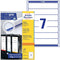 Avery Ordnerrugetiketten, wit, 192,0 x 38,0 mm, permanent klevend