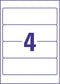 Avery Ordnerrugetiketten, wit, 192,0 x 59,0 mm, permanent klevend