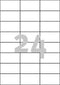 Avery printeretiketten AVERY ZWECKFORM universele etiketten 70 x 37 mm, 3474 (verpakking 2400 stuks)