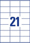 Avery printeretiketten AVERY ZWECKFORM universele etiketten 70 x 41 mm, 3481 (verpakking 2100 stuks)