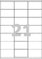 Avery printeretiketten AVERY ZWECKFORM universele etiketten 70 x 41 mm, 3481 (verpakking 2100 stuks)