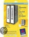 Avery printeretiketten Border Binder Labels, White 59 x 297mm (25)