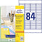 Avery printeretiketten Mini-etiketten, Laser, Wit, 2100 pcs.