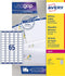 Avery printeretiketten Mini-etiketten, Laser, Wit, 6500pcs.