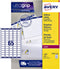Avery printeretiketten Mini-etiketten, Laser, Wit, 6500pcs.