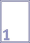Avery printeretiketten Transparante Adresetiketten, Laser, 25pcs.
