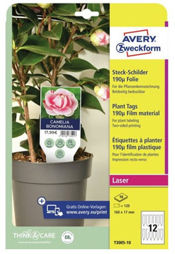 Avery T3005-10 plantaccessoire Plantetiket