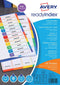 Avery - Tabbladen avery readyindex a4 4r 6dlg | 10 stuks