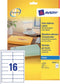 Avery transparante etiketten QuickPEEL formaat 991 x 339 mm (b x h) 400 stuks 16 etiketten per blad