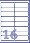 Avery transparante etiketten QuickPEEL formaat 991 x 339 mm (b x h) 400 stuks 16 etiketten per blad