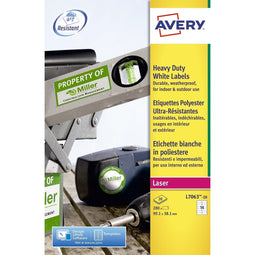 Avery - Etiket avery l7063-20 99.1x38.1mm wit 280 stuks