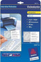 AVERY visitekaarten dubbelgevouwen 185 g/m�� 10 per blad 250 stuks