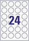 Avery-Zweckform 5080 Universele etiketten Ø 40 mm Papier Wit 1 set(s) Weer verwijderbaar Inkjet, Laser (zwart/wit), Las