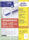 Avery-Zweckform 6603 210 x 297 mm Papier Wit 65 stuk(s) Permanent Universele etiketten Laser 65 vel DIN A4