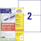Avery-Zweckform 6604 210 x 148 mm Papier Wit 130 stuk(s) Permanent Universele etiketten Laser 65 vel DIN A4