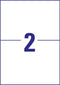 Avery-Zweckform 6604 210 x 148 mm Papier Wit 130 stuk(s) Permanent Universele etiketten Laser 65 vel DIN A4