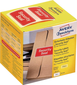 Avery-Zweckform 7311 Veiligheidsetiketten 38 x 20 mm VOID-folie Rood 200 stuk(s)
