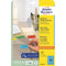 Avery Zweckform - afneembare gekleurde etiketten ft 63,5 x 33,9 mm (b x h), 480 stuks, 24 per blad, blauw