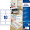 Avery-Zweckform C32010-25 Bedrukbare Visitekaarten 85 X 54 Mm Wit 250 Stuks Papierformaat: Din A4