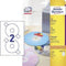Avery-Zweckform CD-etiketten L6043-25 Ø 117 mm Papier Wit 50 stuk(s) Permanent Ondoorzichtig Inkt, Laser