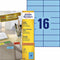 Avery Zweckform - Etiket az 3453 105x37mm blauw 1600 stuks