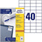 Avery Zweckform - Etiket az 3651 52.5x29.7mm wit 4000 stuks