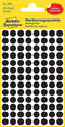 Avery Zweckform - Etiket avery zweckform 3009 rond 8mm zwart 416 stuks