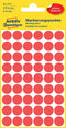 Avery Zweckform - Etiket avery zweckform 3141 rond 12mm rood 270 stuks
