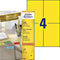 Avery Zweckform - Etiket avery zweckform 3459 105x148mm a6 geel 400 stuks