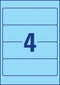 Avery Zweckform L4767-20 ordnerrugetiketten ft 19 | 2 x 6 | 1 cm (b x h) | 80 etiketten | blauw