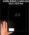 Avery-Zweckform L4773REV-8 Etiketten 63.5 x 33.9 mm Polyester folie Wit 192 stuk(s) Weer verwijderbaar Adresetiketten,